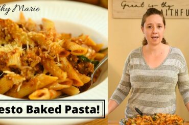 Pesto Baked Pasta Recipe!