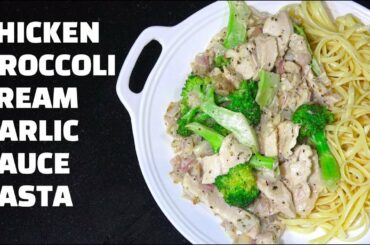 Chicken Broccoli Cream Pasta - Linguine White sauce