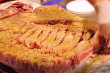 How Italy's Best Porchetta is MadeStuffed Fat Pork Belly the Italian Way. Preparing "Porchetta".