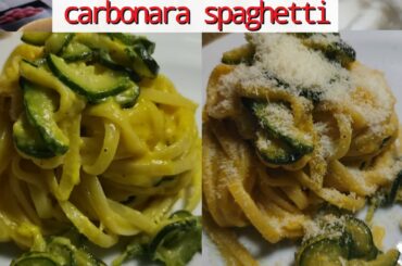 How to make carbonara spaghetti with sauce ||Carbonara spaghetti || italian carbonara spaghetti ||