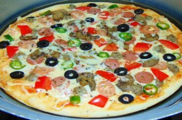 Pizza Without Oven - Pizza Making in Pot - Quick and Easy Pizza Recipe