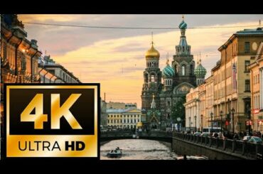 4K Great walk in St. Petersburg Russia 2020.  Walking Tour Nevsky prospekt 2020.
