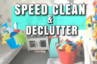 3 YEAR OLDS BEDROOM DECLUTTER + SPEED CLEAN
