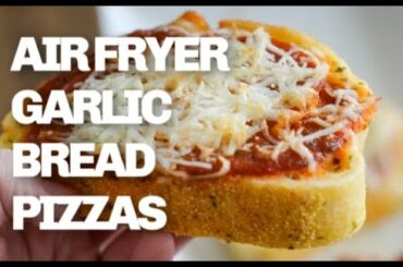 Air Fryer Garlic Bread Pizzas - Ninja Foodi Recipe