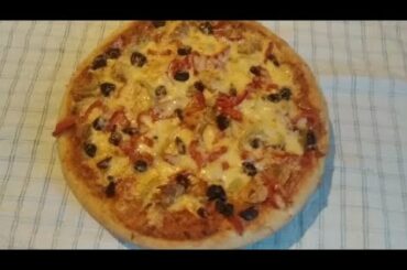 Chicken pizza /cooking  with nasreen