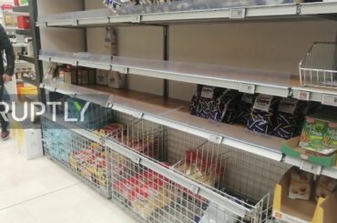 Italy: Milan residents empty supermarket shelves amid coronavirus panic