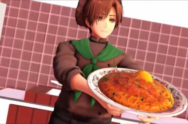 【MMD Hetalia】 Cooking with Romano