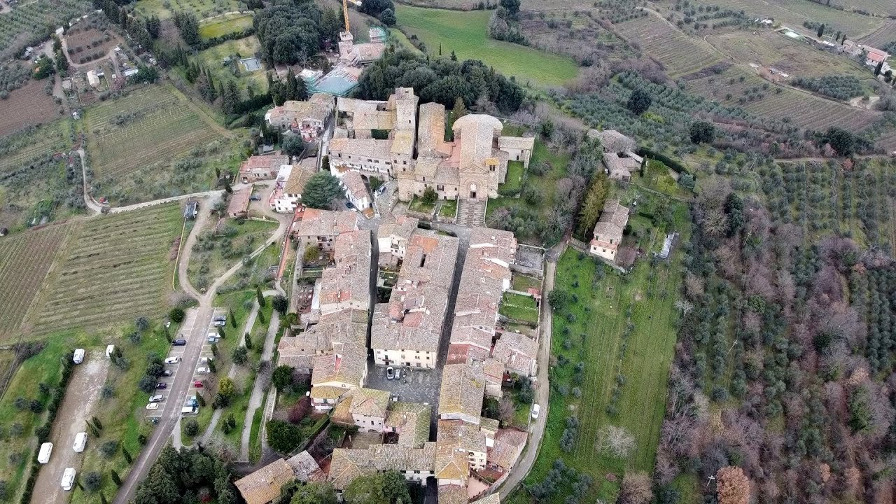 Panzano in Chianti (drone), Greve in Chianti, Florence, Tuscany, Italy, Europe Panzano in Chianti (drone), Greve in Chianti, Florence, Tuscany, Italy, Europe