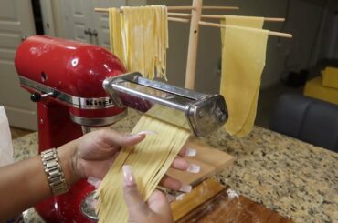 🍝Super Easy HOMEMADE PASTA DOUGH for two! [Active Cook Time: 30 Min)🍝