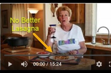 Lasagna With Italian Sausage in a 12" Dutch oven (2020) Recipe below.