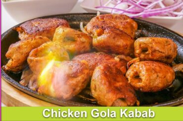 Sizzling Chicken Gola Kabab Fast & Easy Recipe in Urdu Hindi - RKK