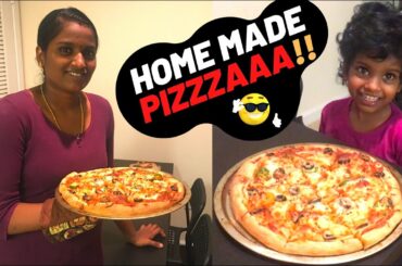 My Friday Evening vlog in Tamil | Homemade Pizza Recipe | USA tamil vlogs