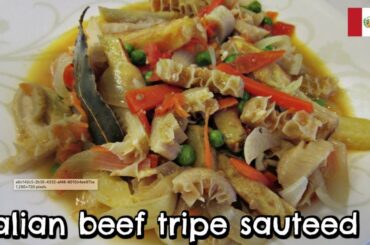 Italian Beef Tripe Sautéed I Peruvian Style I Lorentix