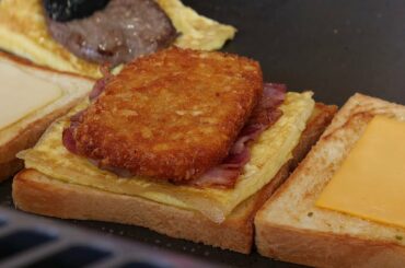 대만에 진출한 이삭토스트 / hashbrown bacon cheese toast / taiwanese street food