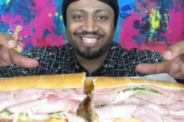 MASSIVE ITALIAN CLASSIC SUB 먹방 MUKBANG | EATING SHOW