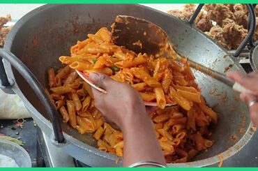 Bangladeshi Street Food - Pasta | Italian Food Spicy Pasta | Best Street Food of Dhaka