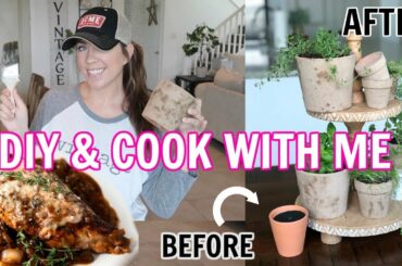SPRING DIY AND EASY DINNER RECIPE / MODERN FARMHOUSE INSPIRED DECOR