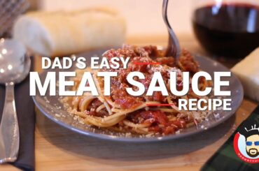 Dads Easy Meat Sauce Recipe - Fast Recipe Only Video