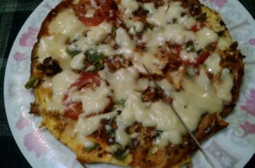 Homemade Omelette Pizza  Recipe - Bismillah Dastarkhwan