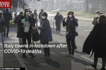 Italy towns in lockdown after COVID-19 deaths