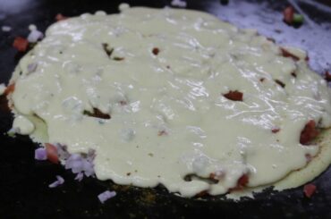 Cheese Sandwich Uttapam | Indian Street Food | Happy Street | Law Garden