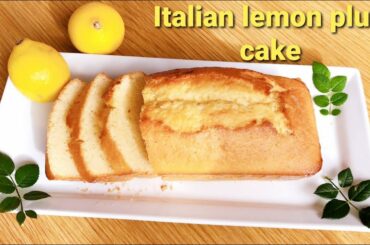 Italian Lemon plum cake recipe |Super delicious and easy lemon pound cake recipe