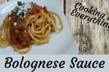 Hearty Bolognese Sauce with Pasta.  A special meal to share with your special someone.