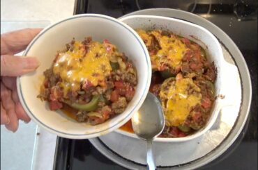 STUFFED GREEN PEPPERS - WANT GOOD FOOD? TRY THIS (OAG)