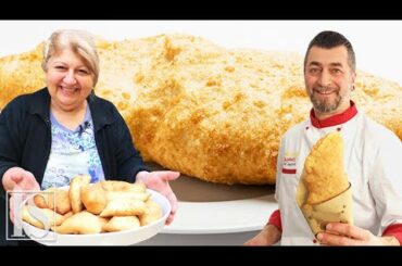 PANZEROTTI PUGLIESI vs. PIZZA FRITTA da Bari con la Sig.ra Nunzia a Napoli con Ermenegildo