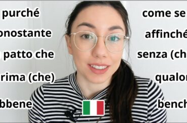 10 Italian linking words that are always followed by congiuntivo (subtitled)