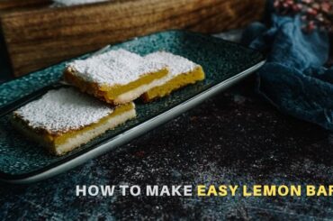 Easy Lemon Bars Recipe | ASMR Cooking