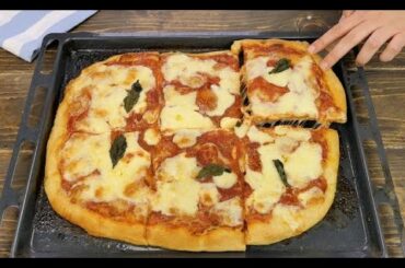 Homemade pizza crust with 1g of yeast: the result is amazing!