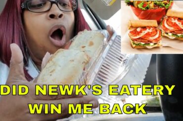 NEWK'S EATERY WITH ITALIAN SUB WITH CHICKEN SALAD AND CAESAR SALAD