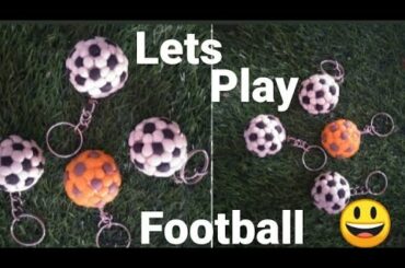 How to make football keychain with Italian dough || Fk Arts & Craft