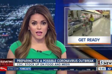 CDC: Stock up on food, medications in preparation of possible coronavirus outbreak
