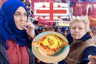 جولة أكل الشوارع في جورجيا  أرخص اكل شوارع 🌎cheapest street food in Georgia | 🇬🇪