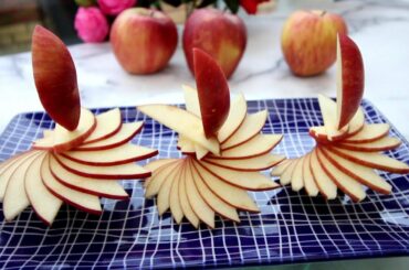Art In Apples Show - Fruit Carving Apple Decoration ★ Garnish ★