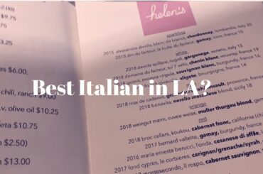 Best Italian Food in Los Angeles | Restaurant Review