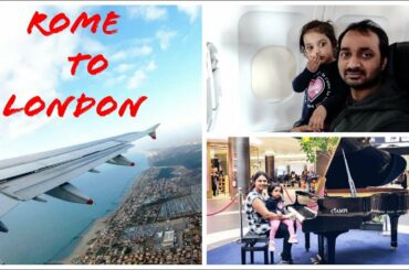 #TRAVEL VLOG / ROME TO LONDON / HOTEL TOUR / ROME AIRPORT / TOP VIEW / ITALY FOOD / DUTY FREE SHOPS