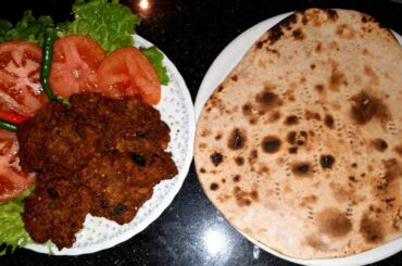 Simple and easy Mutton kabab with tandoori roti Recipe|Mutton kabab Recipe|Tandoori rotti in tava