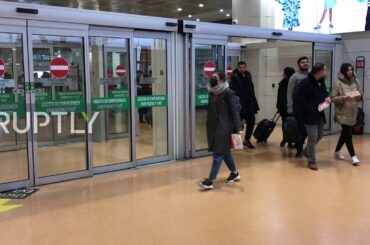 Italy: Airport passengers screened as Venice on high alert for coronavirus