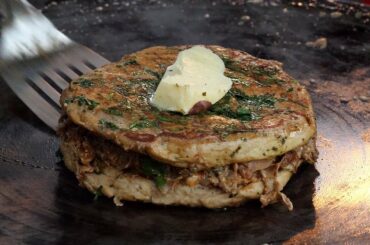 치즈 오믈렛 빵 / cheese omelette bread / indian street food