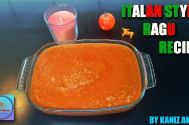 How to Make Ragù | Italian Cusine | Italian Recipie | Traditional Italian Recipie.