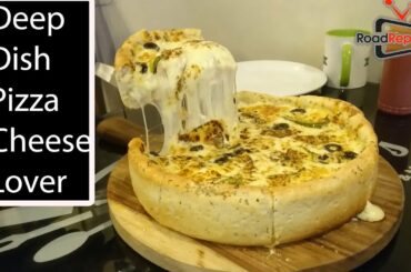 Pizza Cheese/Deep Dish Pizza for Cheese lover /Chicago Base Pizza at Generation 90 by road reporters
