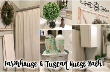 TUSCAN/FARMHOUSE GUEST BATHROOM | NEW HOUSE SET UP