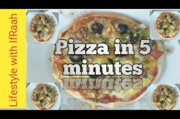 Chicken Pizza  lifestyle with ifraah Pizza with a twist .Ready in just 5 minutes.