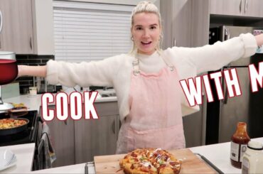 COOK WITH ME (off the wine) | MAKING HOMEMADE PIZZA
