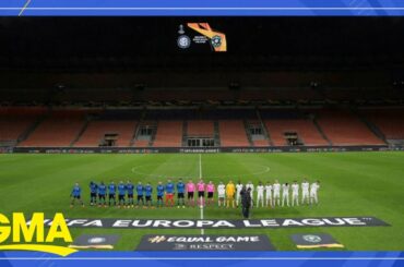 Italian soccer powerhouse plays in front of empty stadium