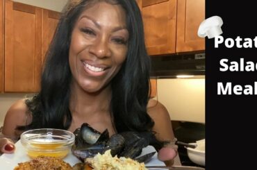 How To Make a Delicious Potato Salad Meal w/Mussels and Cod
