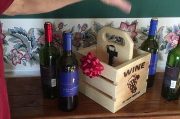 Wine Gift - Wooden Crate : A Unique Gift Idea